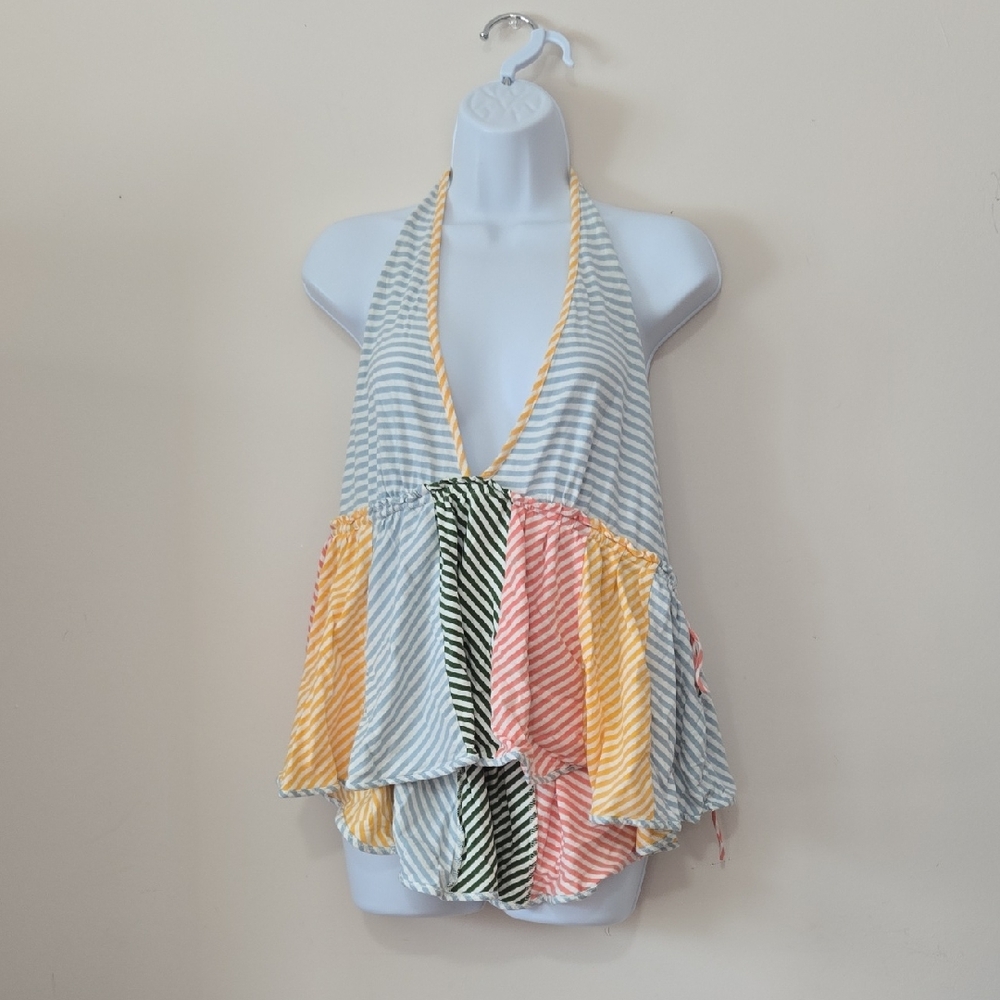 Anthropologie Multicolor Striped Tank Top